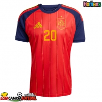 Camisa de Futebol Espanha Pedri Gonzalez #20 Equipamento Principal Mundo 2026 Manga Curta